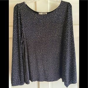 LOFT XL polka dot top